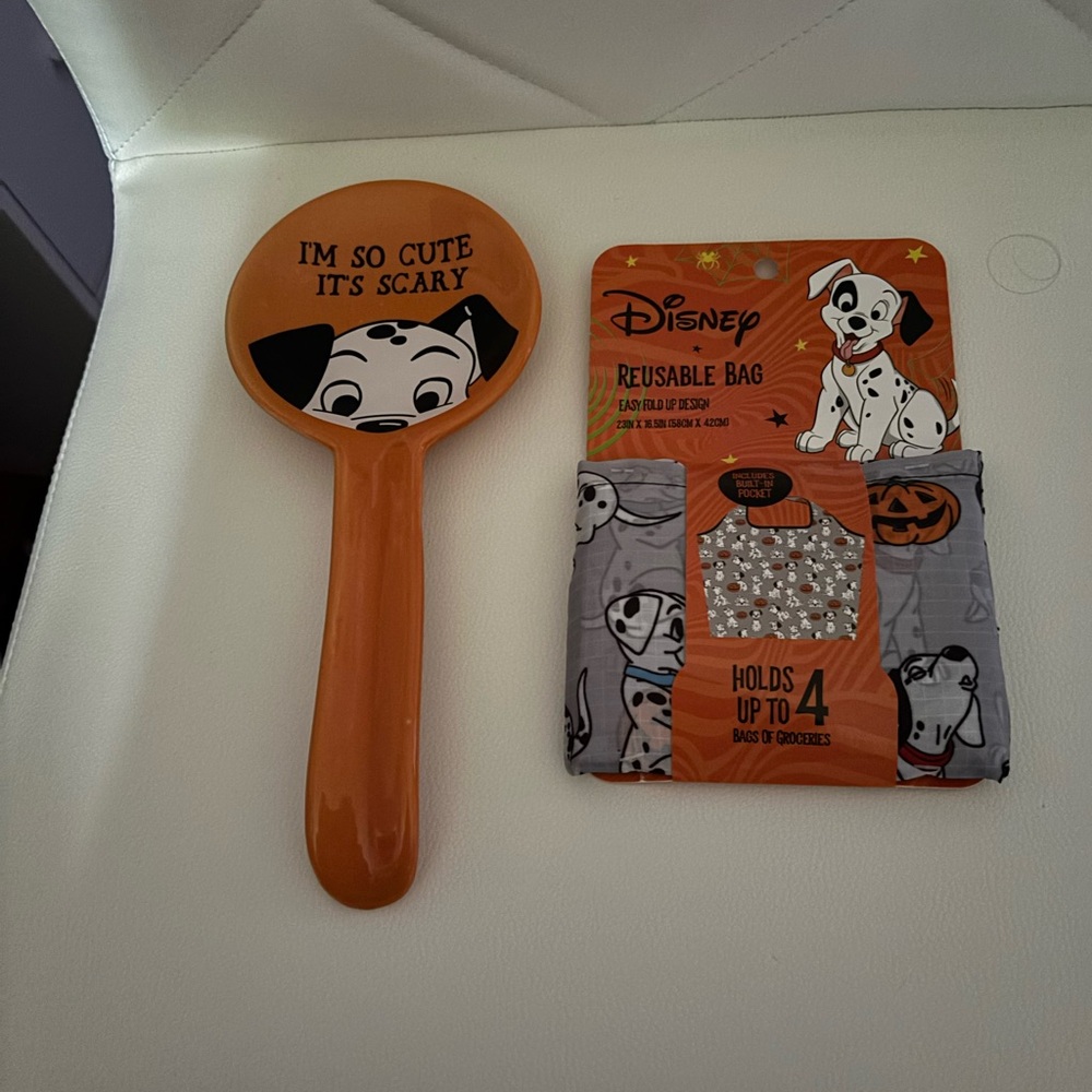 Disney 101 Dalmations reusable shopping bag and spoon rest - NIP